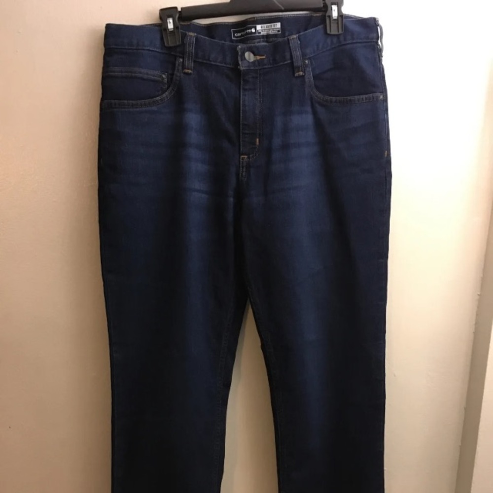 Carhartt Relaxed Fit Jeans Size 36 x 34 NWT Dark Blue